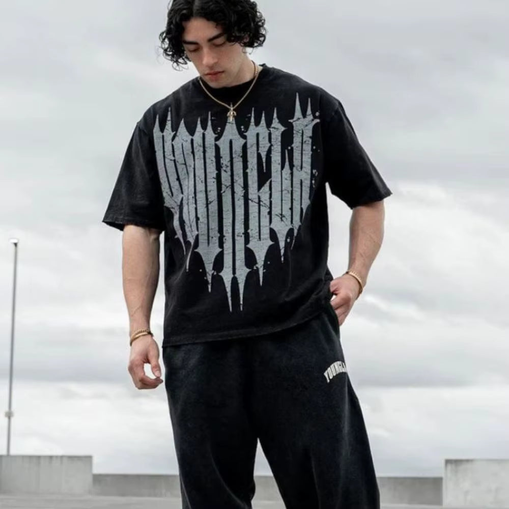 Men T-Shirts Summer New Sports Leisure Cotton round Neck Fashion Loose and Comfortable Clothing Gym Running Shirts Man