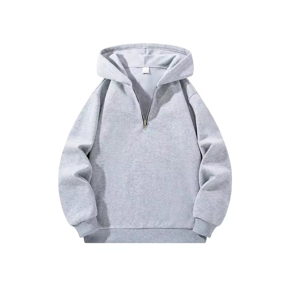 Zipper Hoodies Autumn Winter Men'S New Long Sleeve Hooded Sweatshirt Fashion Casual Male Outfit Sportwear Loose Fit Clothes