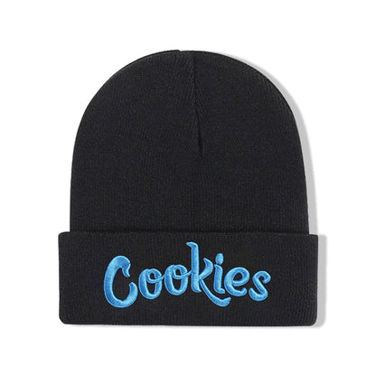 Cookies Embroidered Knitted Hat Knitted Hat Sleeve Warm Cold Hat