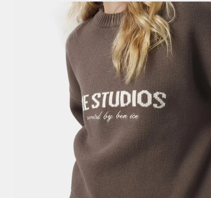 2025 Autumn and Winter Trendy Brand High Street Casual Warm Sweater Men American Retro Harajuku Pullover Long Sleeve Tops Women