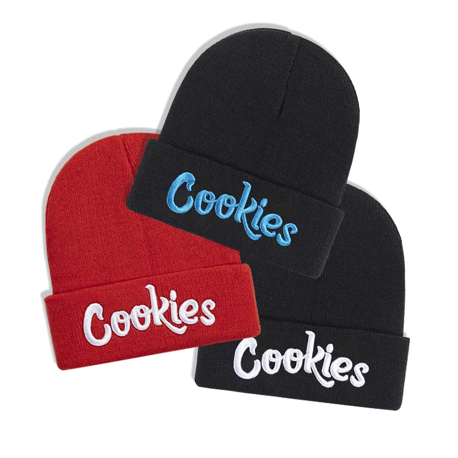 Cookies Embroidered Knitted Hat Knitted Hat Sleeve Warm Cold Hat