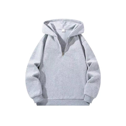 Zipper Hoodies Autumn Winter Men'S New Long Sleeve Hooded Sweatshirt Fashion Casual Male Outfit Sportwear Loose Fit Clothes