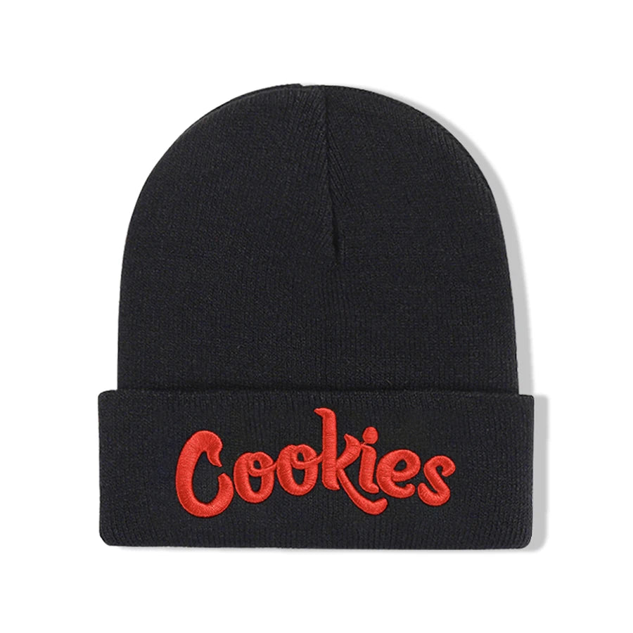 Cookies Embroidered Knitted Hat Knitted Hat Sleeve Warm Cold Hat