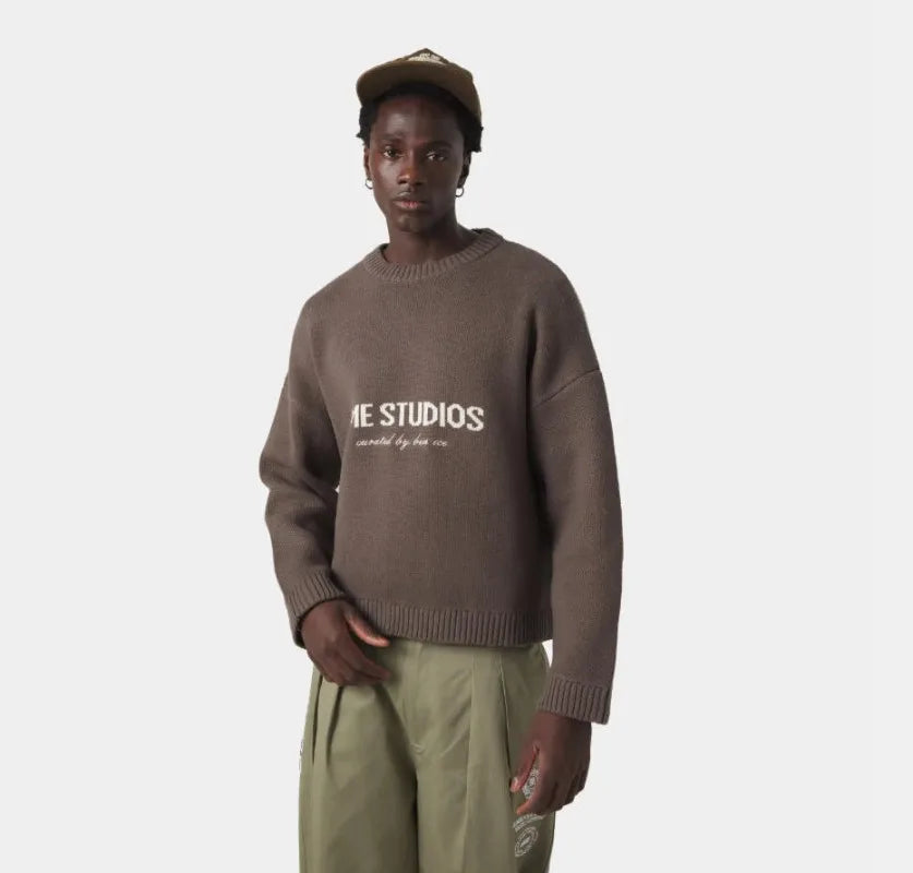 2025 Autumn and Winter Trendy Brand High Street Casual Warm Sweater Men American Retro Harajuku Pullover Long Sleeve Tops Women