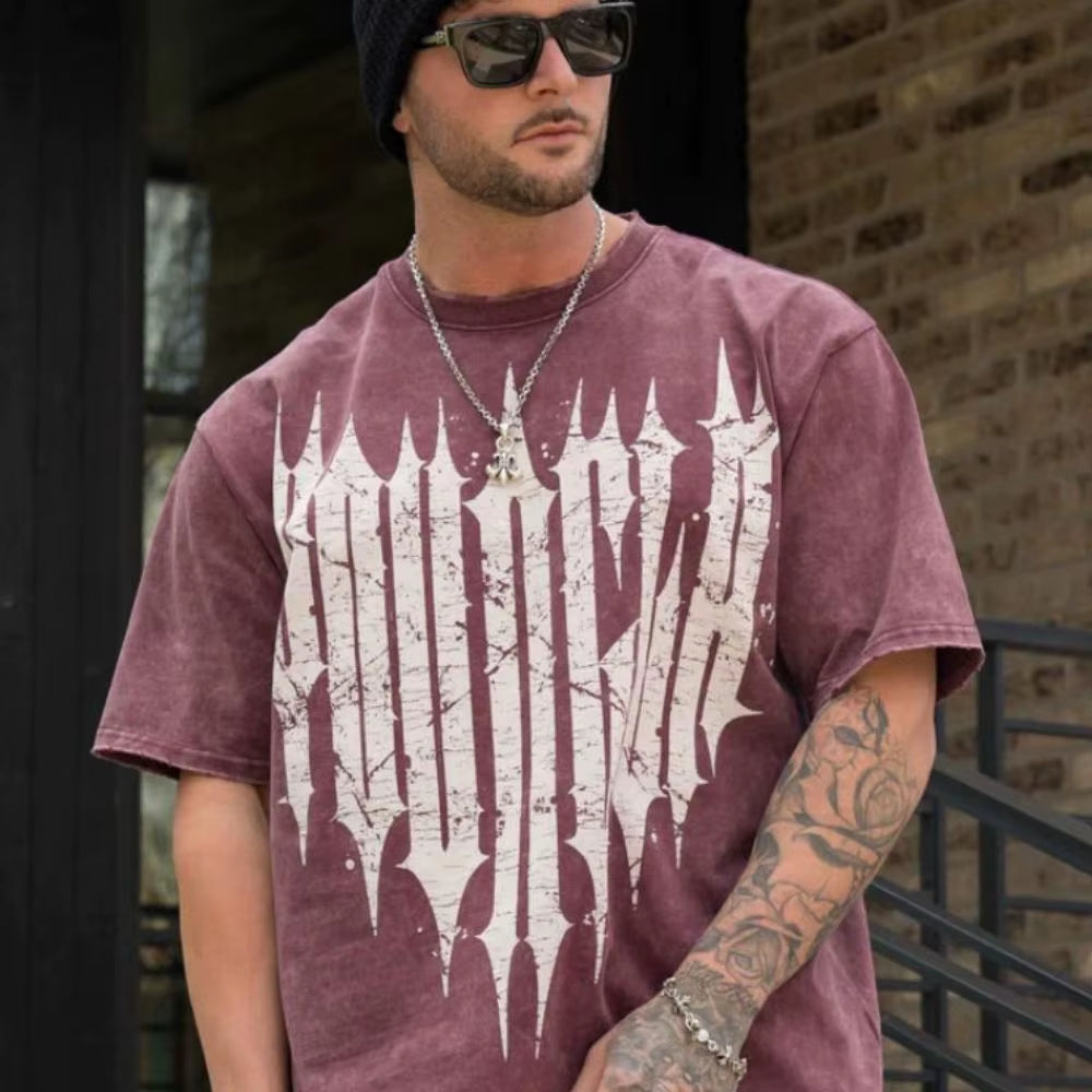 Men T-Shirts Summer New Sports Leisure Cotton round Neck Fashion Loose and Comfortable Clothing Gym Running Shirts Man